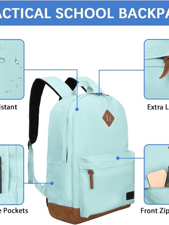 Laptop Backpack 17.3 Inch USB Charging Water Resistant Travel Bag